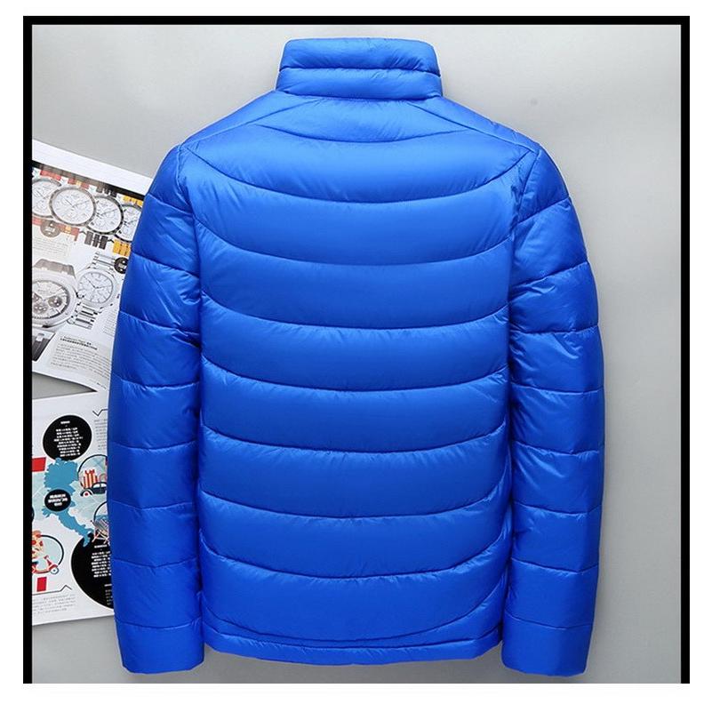 ダウンコート メンズ 軽量ダウンジャケット ファスナーコート フード付き アウター フェザー ショート丈 あったか 冬 防寒 18年秋冬新作 全商品オープニング価格