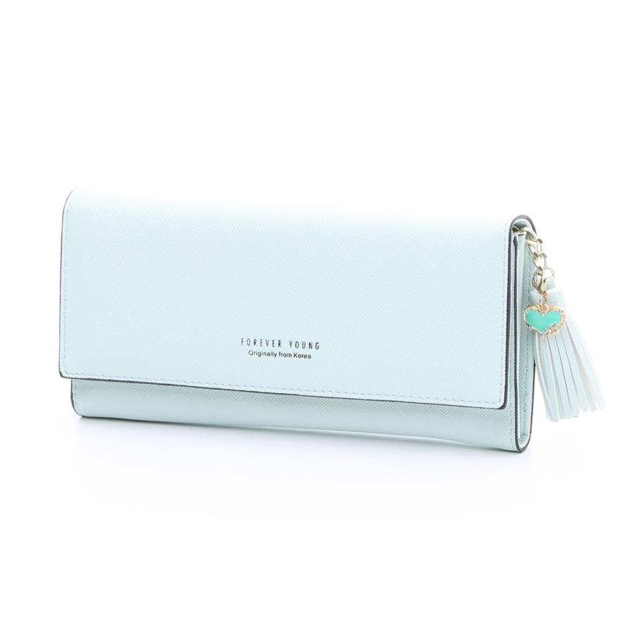 Forever young フォーエバーヤング シンプル 2つ折り長財布 レディース