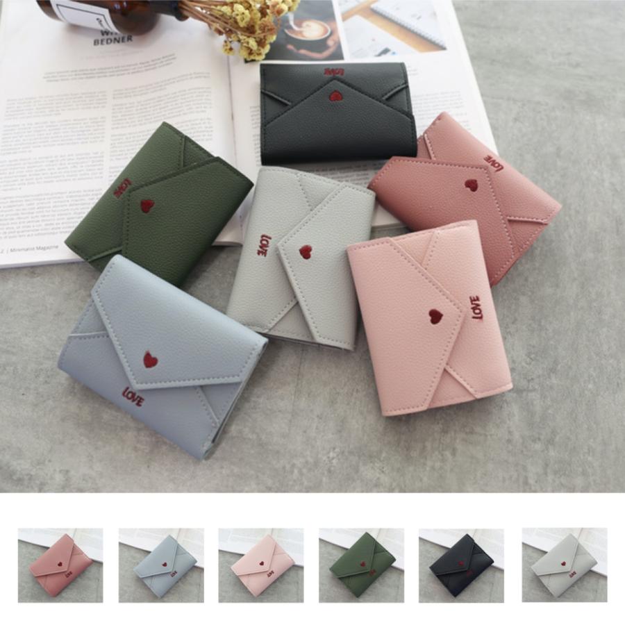 財布 折財布 韓国 ハートレター折財布 レター 使いやすい 小さめ シンプル かわいい おしゃれ コンパクト 柔らかい Puレザー プレゼント お返し セレクトショップ オンリーユー 通販 Yahoo ショッピング