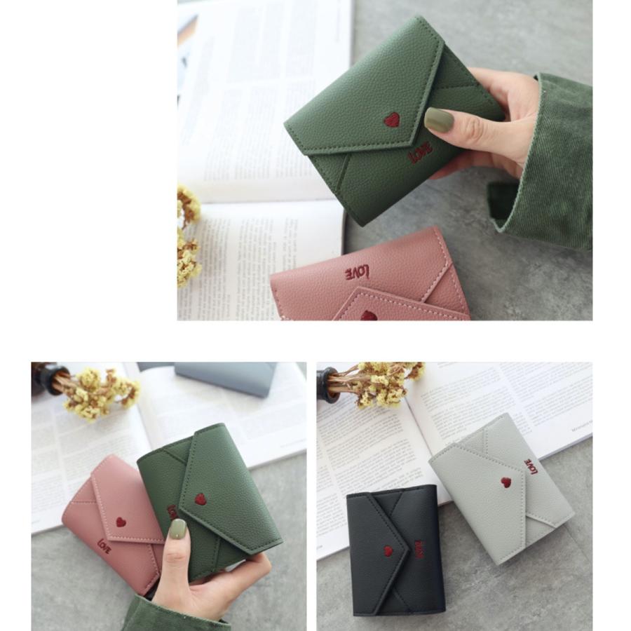 財布 折財布 韓国 ハートレター折財布 レター 使いやすい 小さめ