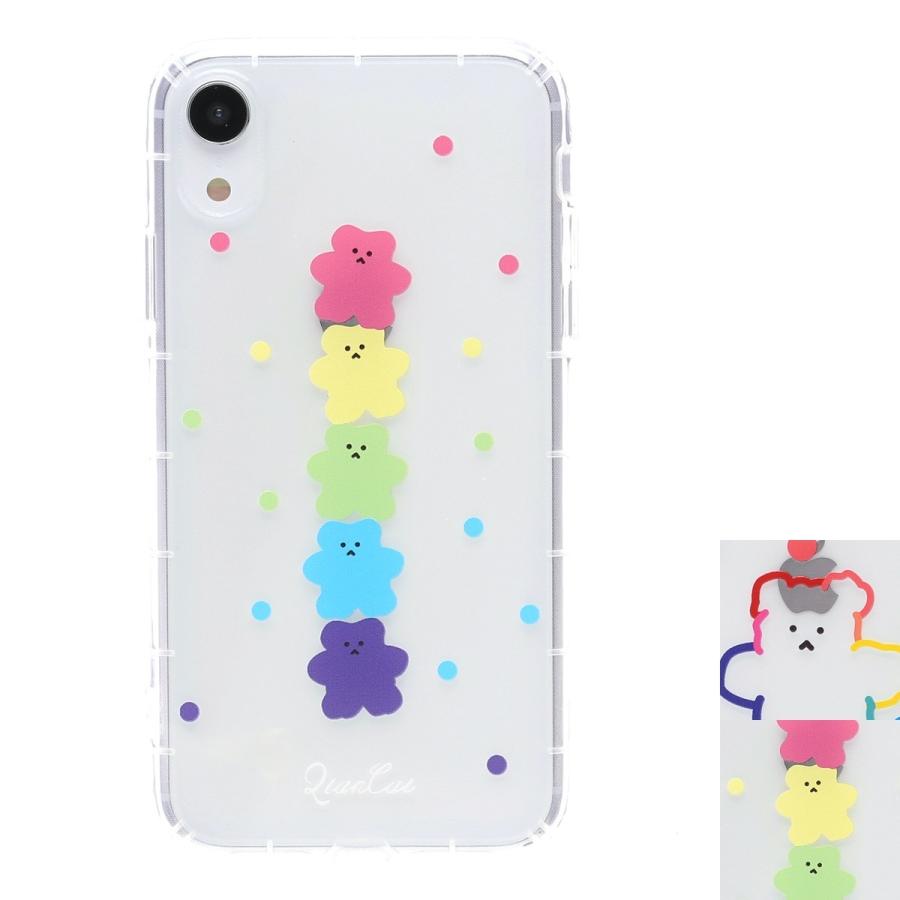 Iphonese2 ケース 韓国 くま クマ カラフル ポップ かわいい クリア 透明 個性的 面白いおしゃれ Iphone7 Iphone8 Iphonex Iphonexs Iphonexr セレクトショップ オンリーユー 通販 Yahoo ショッピング