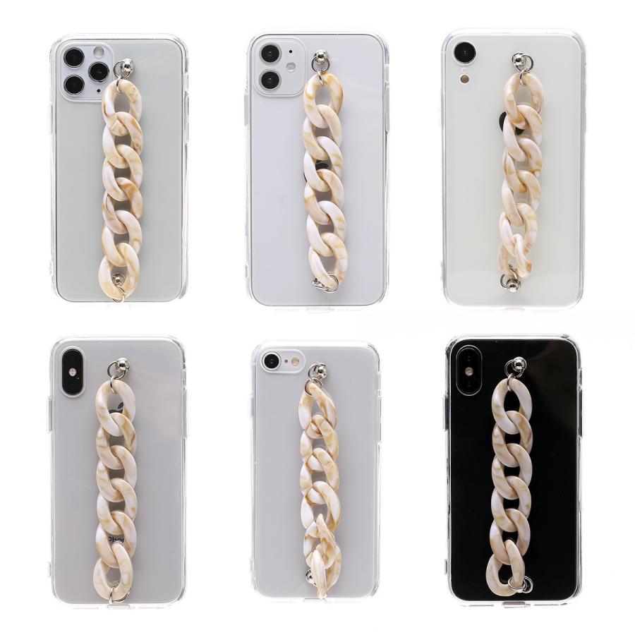 スマホケース iphone13 ケース 韓国 iphone12 ケース 携帯ケース iphone11 ケース iphone se ケース TPU チェーン付きクリア クリア 透明 |  | 01