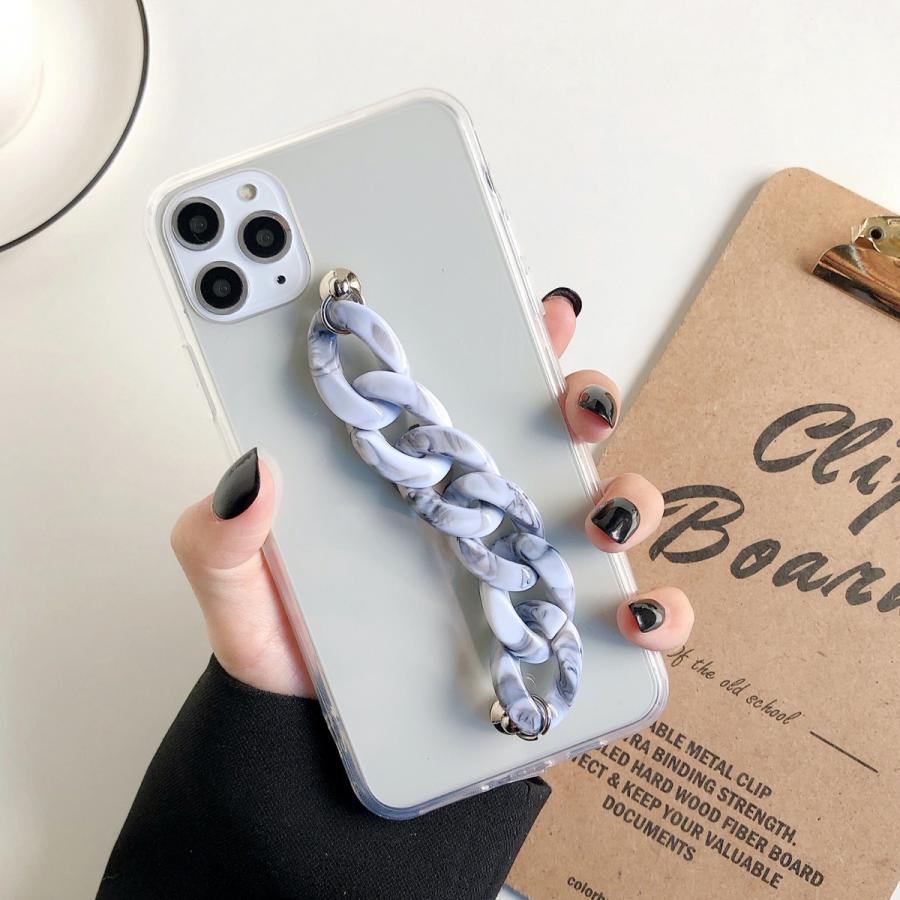 スマホケース iphone13 ケース 韓国 iphone12 ケース 携帯ケース iphone11 ケース iphone se ケース TPU チェーン付きクリア クリア 透明 |  | 03