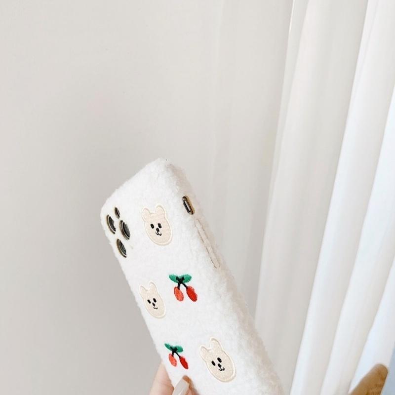 Iphone12 ケース 韓国 クマ さくらんぼもこもこ かわいい ファー 個性的 クリア ケース 可愛い お洒落 カバー Iphone Se2 7 X Xr 11 11pro 12mini 12promax セレクトショップ オンリーユー 通販 Yahoo ショッピング