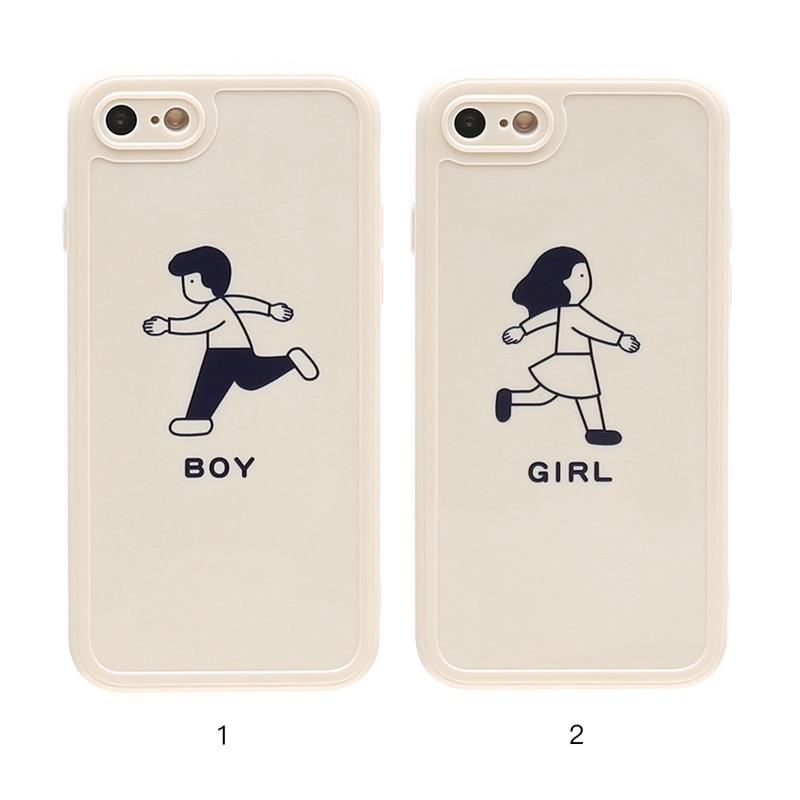 Iphone12 ケース 韓国 Boy Girl ケース シンプル カップル お揃い 個性的 可愛い お洒落 カバー Iphone Se2 7 X Xr Xsmax 11 11pro 11promax 12mini 12promax セレクトショップ オンリーユー 通販 Yahoo ショッピング