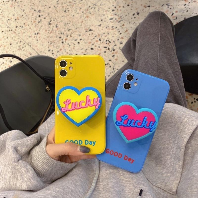 Iphone12 ケース 韓国 シンプル ハートグリップ付き 派手 スタンド お揃い 個性的 可愛い カバー Iphone Se2 7 X Xr Xsmax 11 11pro 11promax 12mini 12promax セレクトショップ オンリーユー 通販 Yahoo ショッピング