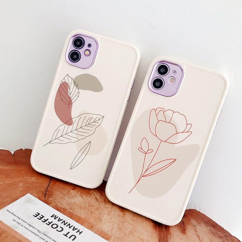 Iphone12 ケース 韓国 ケース シンプル ニュアンス デザイン 花 リーフ お揃い 可愛い カバー 女性 Iphone Se2 7 X Xr Xsmax 11 11pro 11promax 12mini 12promax セレクトショップ オンリーユー 通販 Yahoo ショッピング