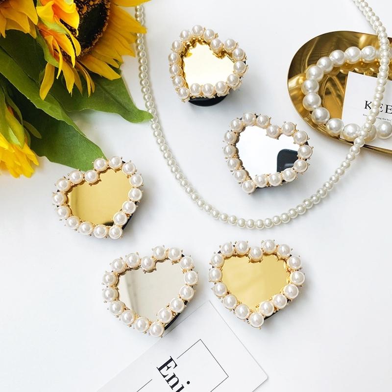 今季ブランド スマホグリップ 韓国 おしゃれ グリップトック ハート ミラー 鏡 かわいい お揃い スマホスタンド Griptok 落下防止 Cisama Sc Gov Br