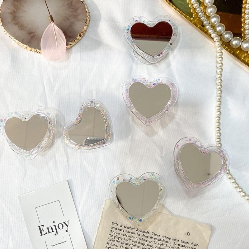 スマホグリップ 韓国 おしゃれ グリップトック ハート ミラー 鏡 クリア かわいい スマホスタンド Griptok 落下防止 セレクトショップ オンリーユー 通販 Yahoo ショッピング