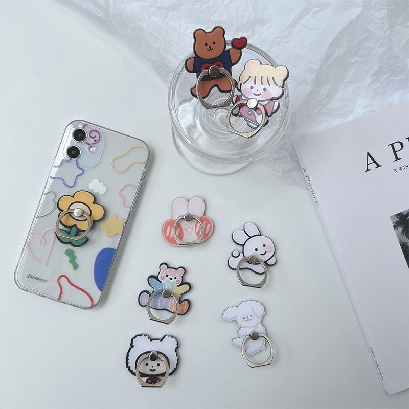 スマホグリップ 韓国 グリップトック スマホリング スマホスタンド キャラクター アニマル 花 お揃い ペア レディース スマホスタンド Griptok 落下防止 セレクトショップ オンリーユー 通販 Yahoo ショッピング