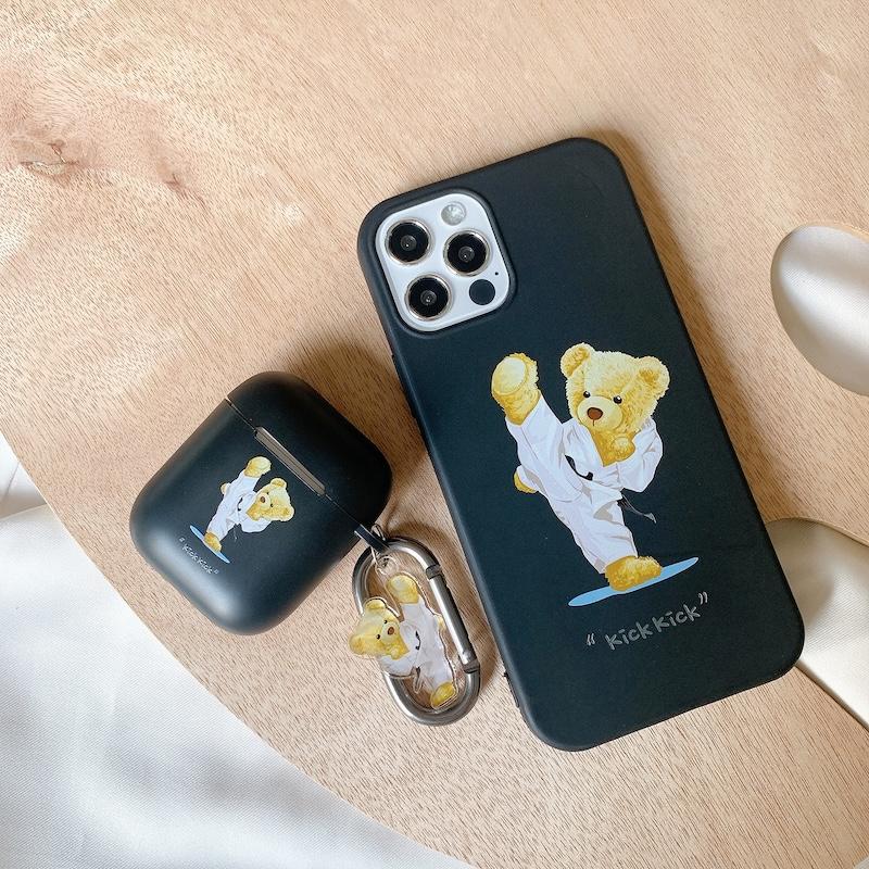airpods pro ケース 韓国 第3世代 第2世代 TPU 柔道 くま クマ ベアー