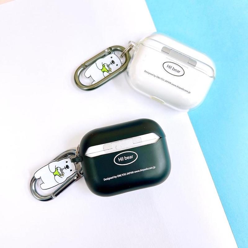 airpods pro ケース 韓国 第3世代 第2世代 TPU シロクマ くま クリア