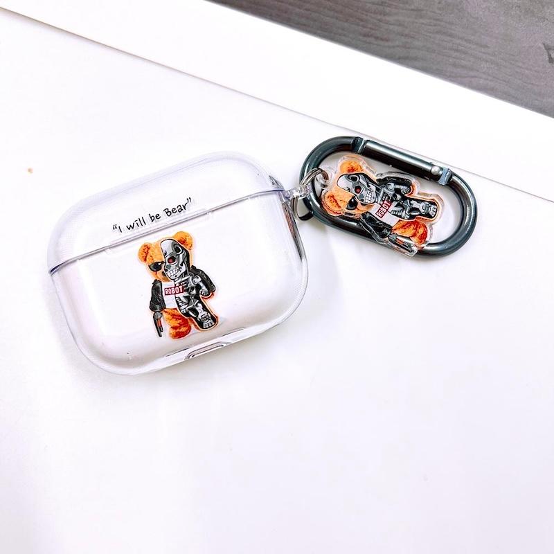 AirPods Pro3 ケース かわいい airpods pro2 第3世代 TPU PC くま
