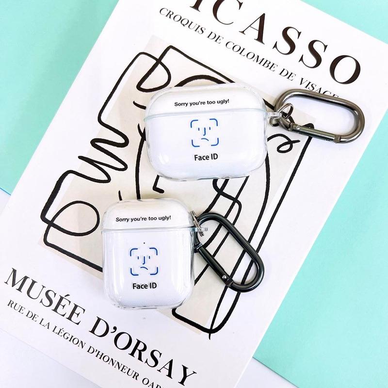 AirPods Pro3 ケース かわいい airpods pro2 第3世代 TPU PC faceid 顔