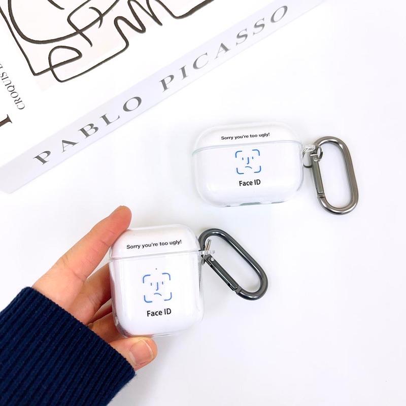 AirPods Pro3 ケース かわいい airpods pro2 第3世代 TPU PC faceid 顔