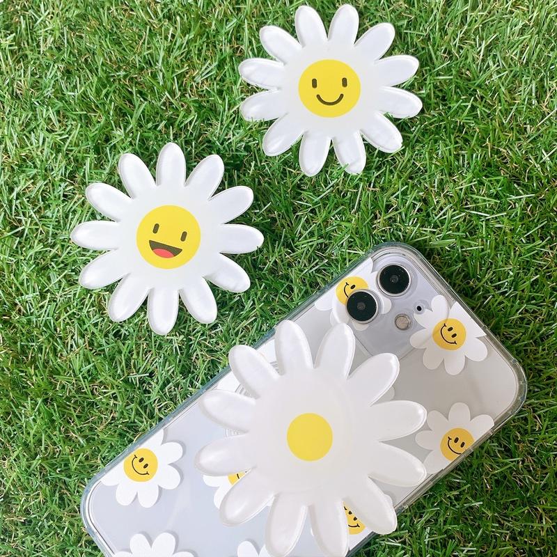 スマホグリップ 韓国 花 グリップトック スマホケース フラワー スマイル かわいい おしゃれ スマホスタンド Griptok かわいい 落下防止 セレクトショップ オンリーユー 通販 Yahoo ショッピング