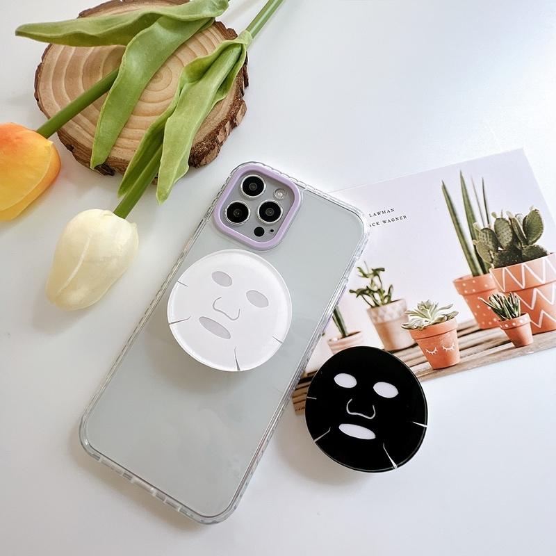 アクセサリー グリップ グリップトック スマホグリップ 韓国 Iphoneケース スマホケース スマホ小物 顔パック フェイス マスク レディース かわいい 落下防止 セレクトショップ オンリーユー 通販 Yahoo ショッピング