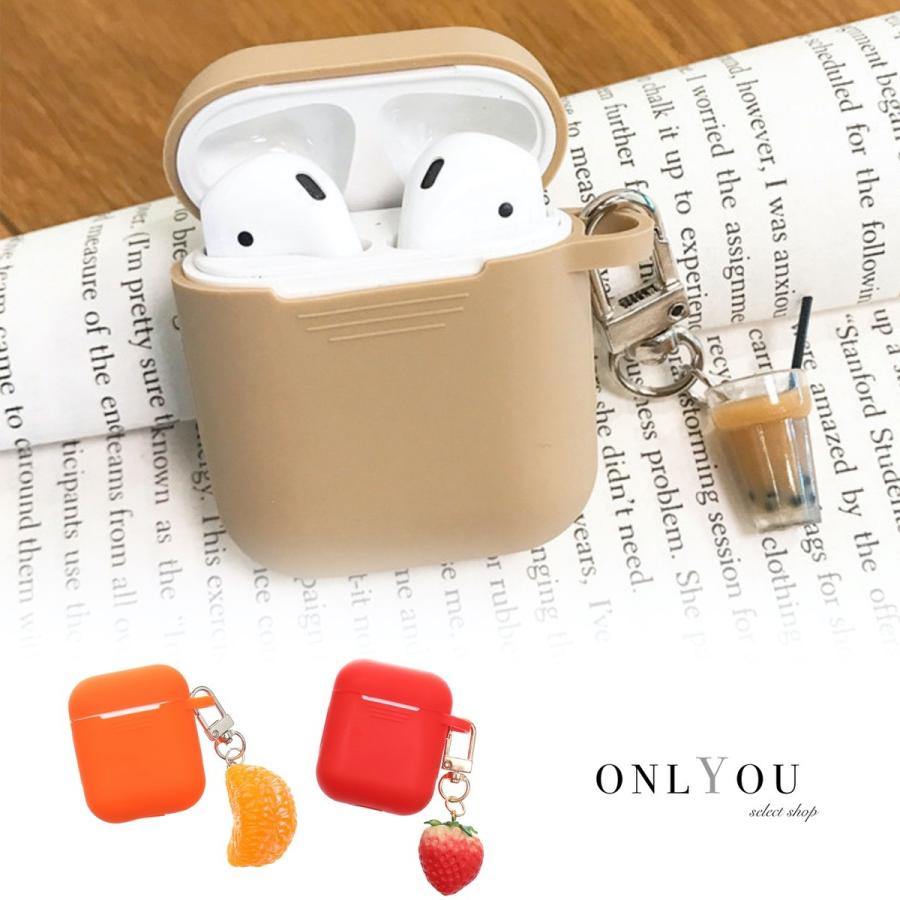 Airpods ケース 韓国 モチーフ エアーポッズ カバー シリコン フルーツ 食べ物 野菜 ドリンク チャーム セット かわいい おしゃれ イヤホンケース セレクトショップ オンリーユー 通販 Yahoo ショッピング