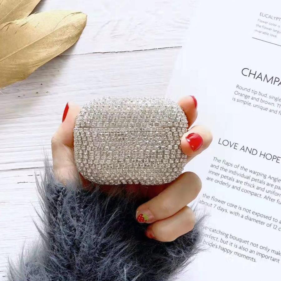 airpods pro ケース 韓国 第2世代 エアポッズプロ キラキラ ストーン