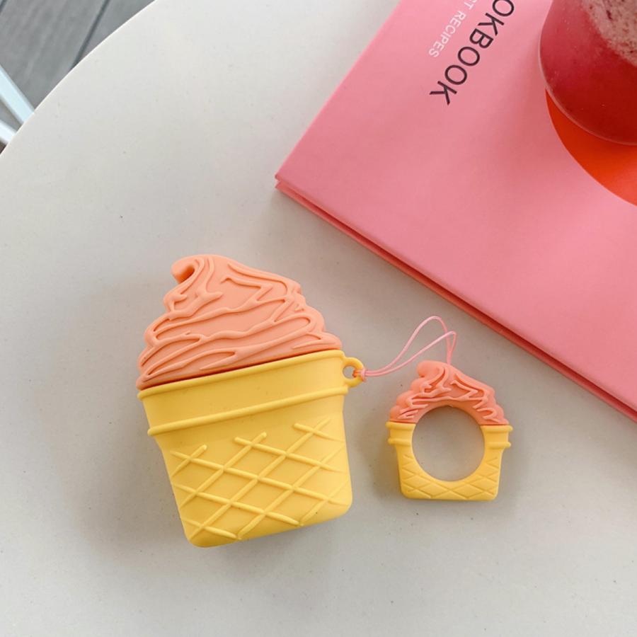 Airpods ケース 韓国 シリコン ソフトクリームモチーフケース エアポッド エアーポッズ アイス カバー リング付き 大人 かわいい おしゃれ イヤホンケース 女性 セレクトショップ オンリーユー 通販 Yahoo ショッピング