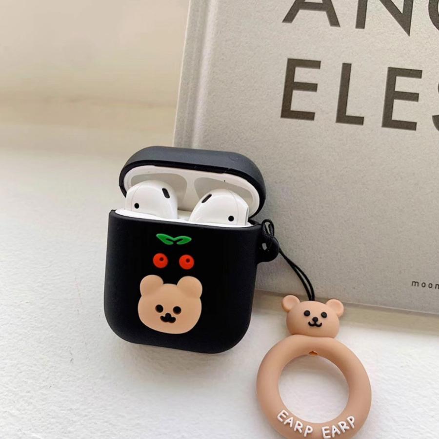 airpods pro ケース 韓国 第2世代 エアポッズプロ シリコン クマ