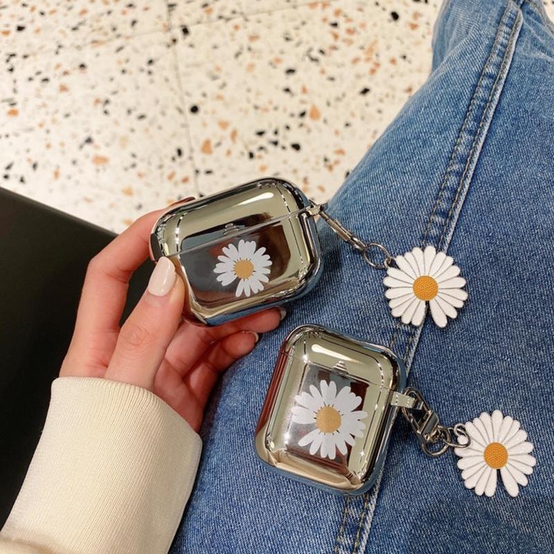Airpods Pro ケース 韓国 マーガレットデザイン メタル 花 シンプル エアポッド エアーポッズ プロ カバー 大人 かわいい おしゃれ イヤホンケース 女性 セレクトショップ オンリーユー 通販 Yahoo ショッピング