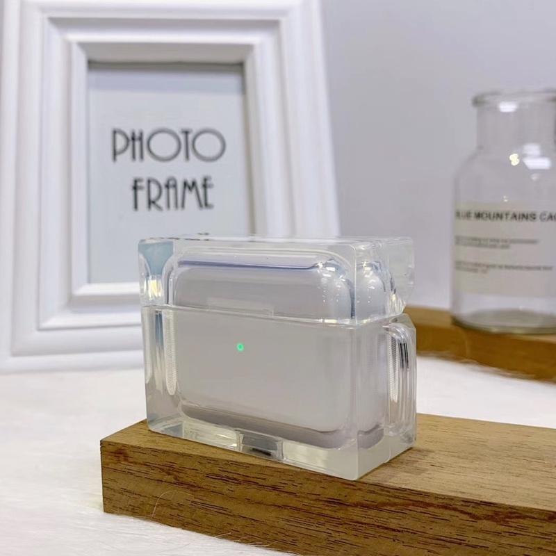 airpods pro ケース 韓国 第2世代 エアポッズプロ TPU カラー スクエア