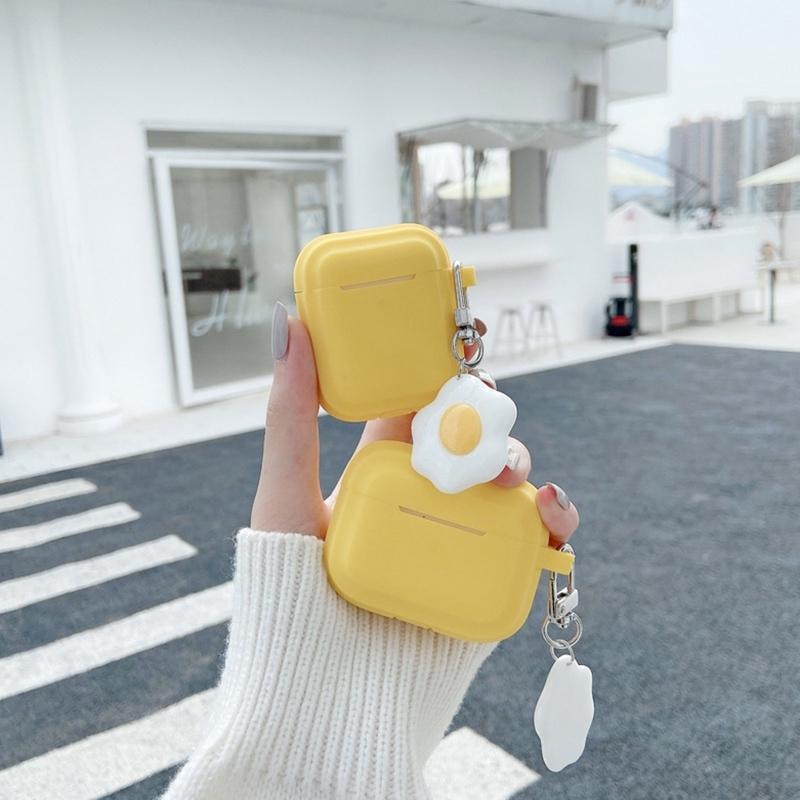 URGARMEE シリコン 保護ケース AirPodsPro ピーチイエロー AirPodsProケース URGARMEE シリコン保護ケース ピーチイエロー