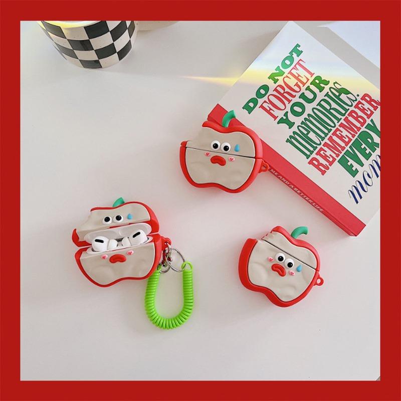 airpods pro ケース 韓国 第3世代 第2世代 シリコン りんご アップル