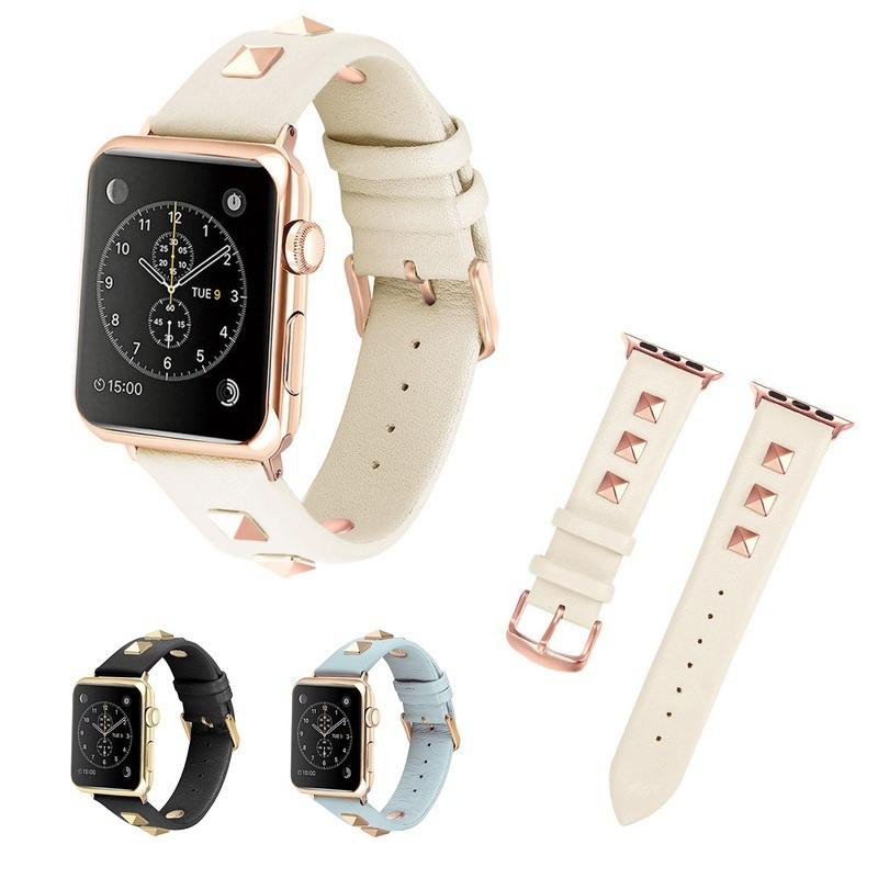 Apple Watch Iwatch アップルウォッチ Series 1 2 3 6 5 4 Se 38mm 40mm 42mm 44mm ベルト バンド 牛革 スタッズ 韓国 かわいい かっこいい 大人 可愛い お洒落 セレクトショップ オンリーユー 通販 Yahoo ショッピング