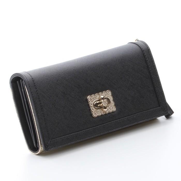 OMNIA オムニア 3つ折り 長財布 本革 サイフ レディース かぶせ さいふ