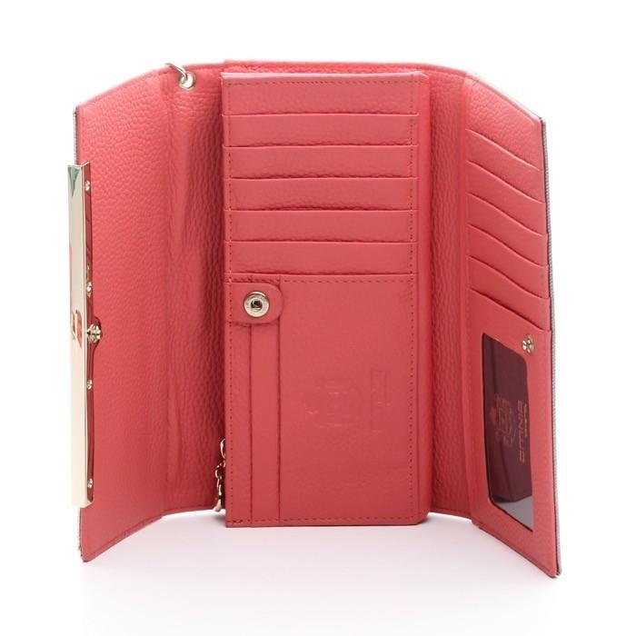 OMNIA オムニア 3つ折り 長財布 本革 サイフ レディース かぶせ さいふ