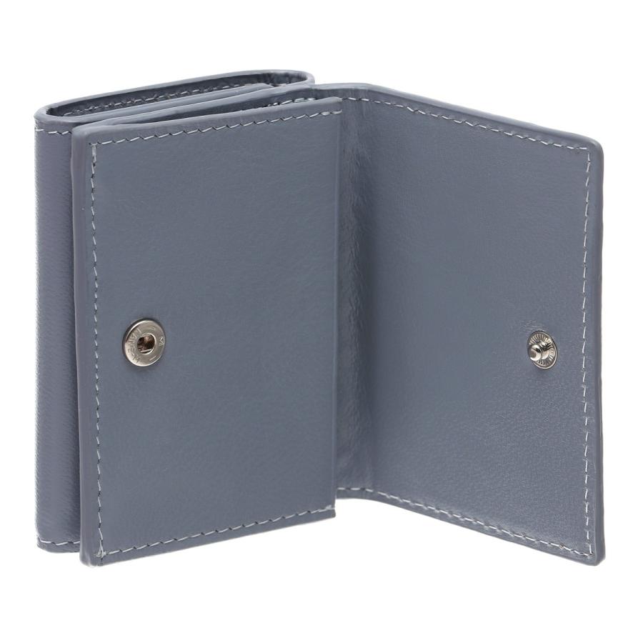 OMNIA オムニア 折財布 本革 ミニ財布 三つ折り ブラック