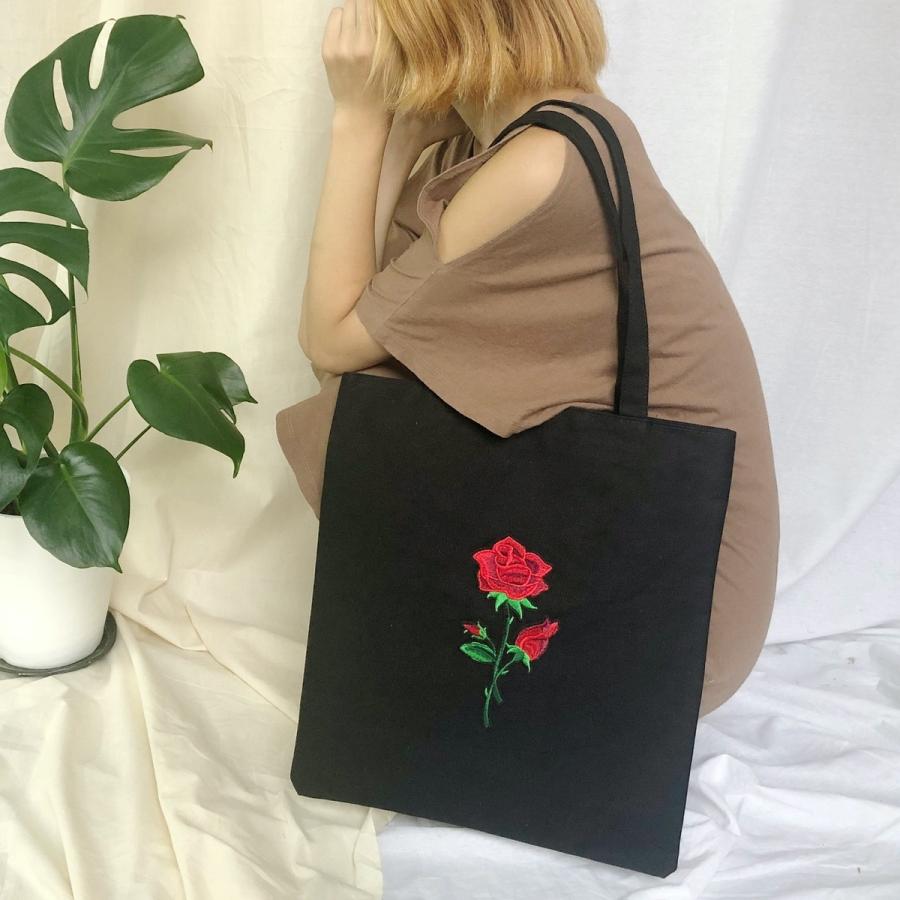 ローズモチーフトートバッグ ハンドバッグ シンプル 対応 韓国 学生 肩掛け キャンバストート バッグ レディース Bag セレクトショップ オンリーユー 通販 Yahoo ショッピング