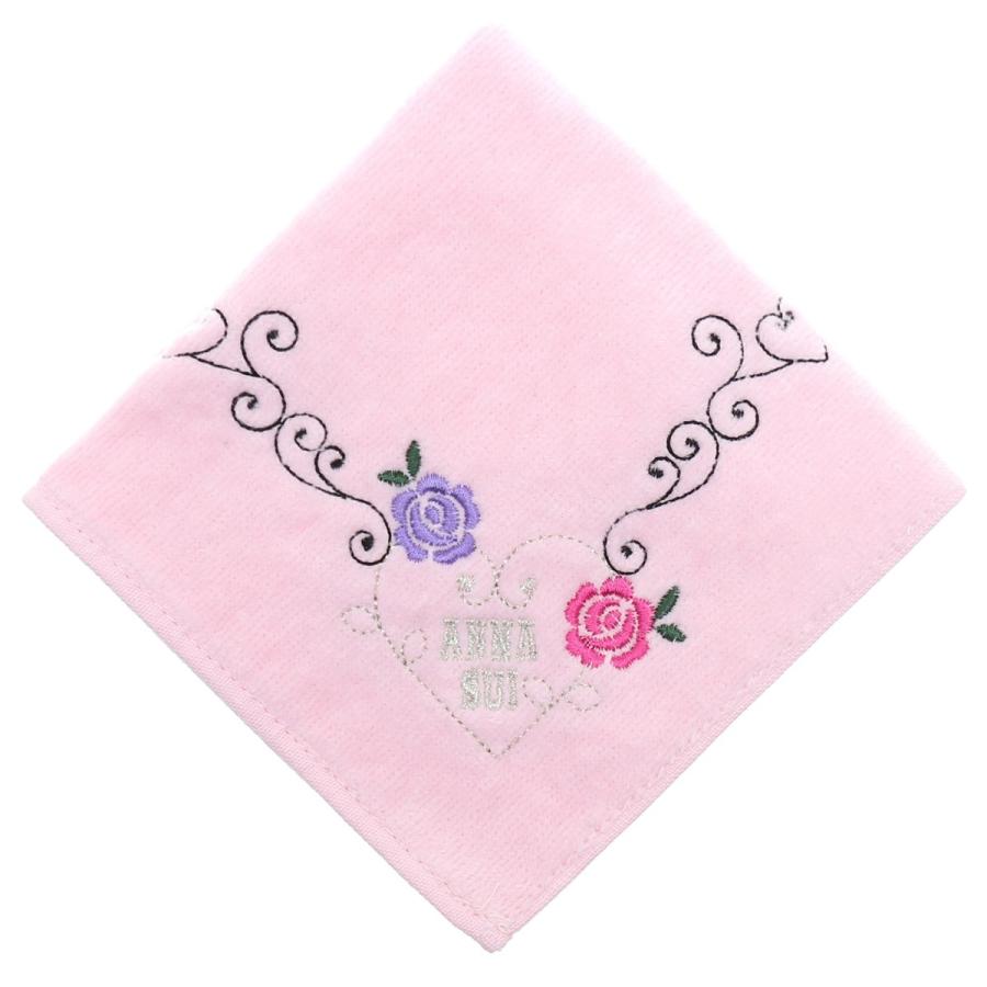 アナスイ Anna Sui バラ 薔薇 花 タオルハンカチ ハンドタオル タオル