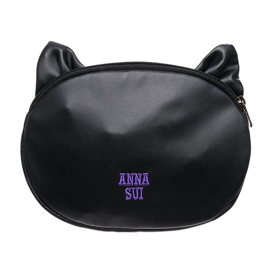 ANNA SUI アナスイ 猫 ネコ ポーチ 収納 小物入れ メタリック ANNA SUI アナスイ 猫 ネコ ポーチ 収納 小物入れ メタリック