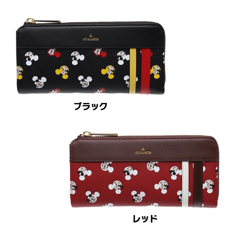 ミッキー ラウンドファスナー長財布 新品未使用 ディズニー デシグアルコラボ サマンサタバサ &シュエット ラウンド L字 ファスナー
