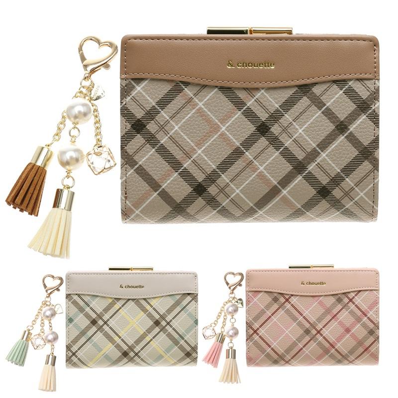 サマンサタバサ &シュエット 金具 がま口 口金 折財布 財布 二つ折り 2