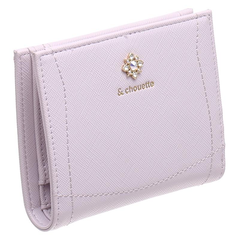 アンドシュエット chouette 折財布 財布 二つ折り 2つ折り ビジュー