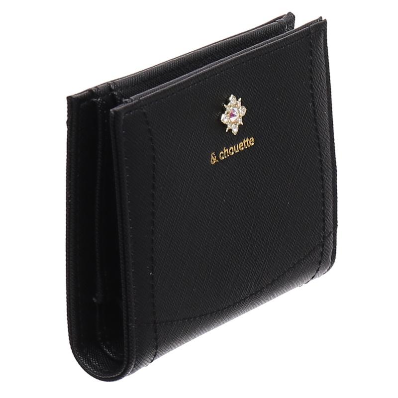 アンドシュエット chouette 折財布 財布 二つ折り 2つ折り ビジュー