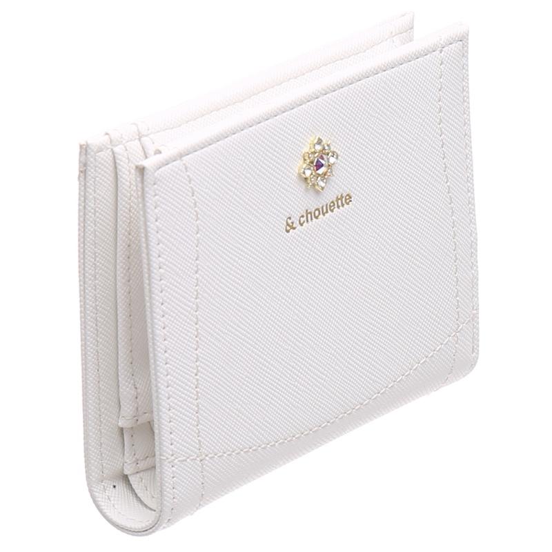 アンドシュエット chouette 折財布 財布 二つ折り 2つ折り ビジュー