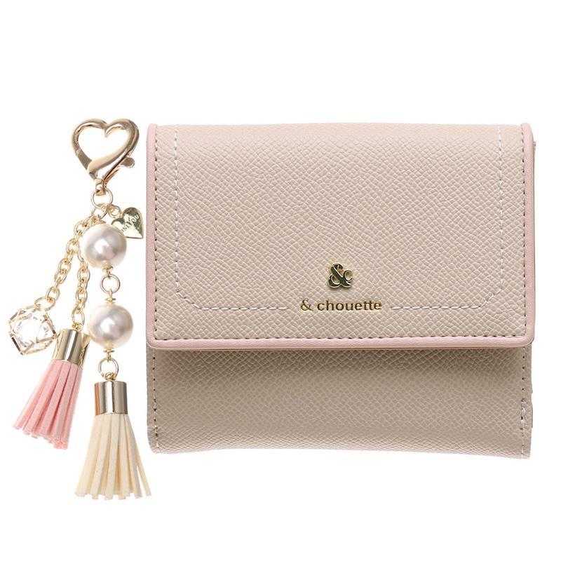 アンドシュエット chouette 折財布 財布 二つ折り 2つ折り アクセント