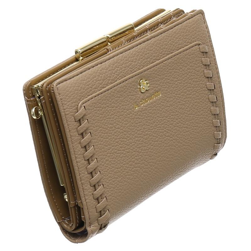 &amp; chouette 2つ折り長財布【新品】値下げ アンドシュエット chouette 長財布 財布 被せ かぶせ アクセントカラー