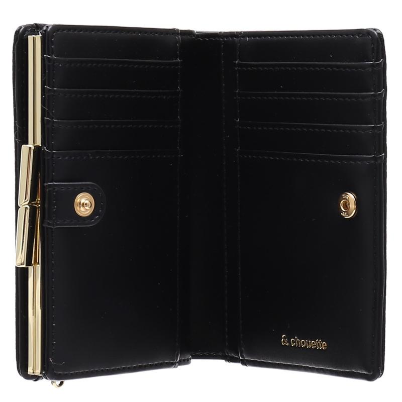 最終価格‼️& chouette ストライプデザイン 二つ折り財布 アンドシュエット chouette 折財布 財布 二つ折り 2つ折り L字