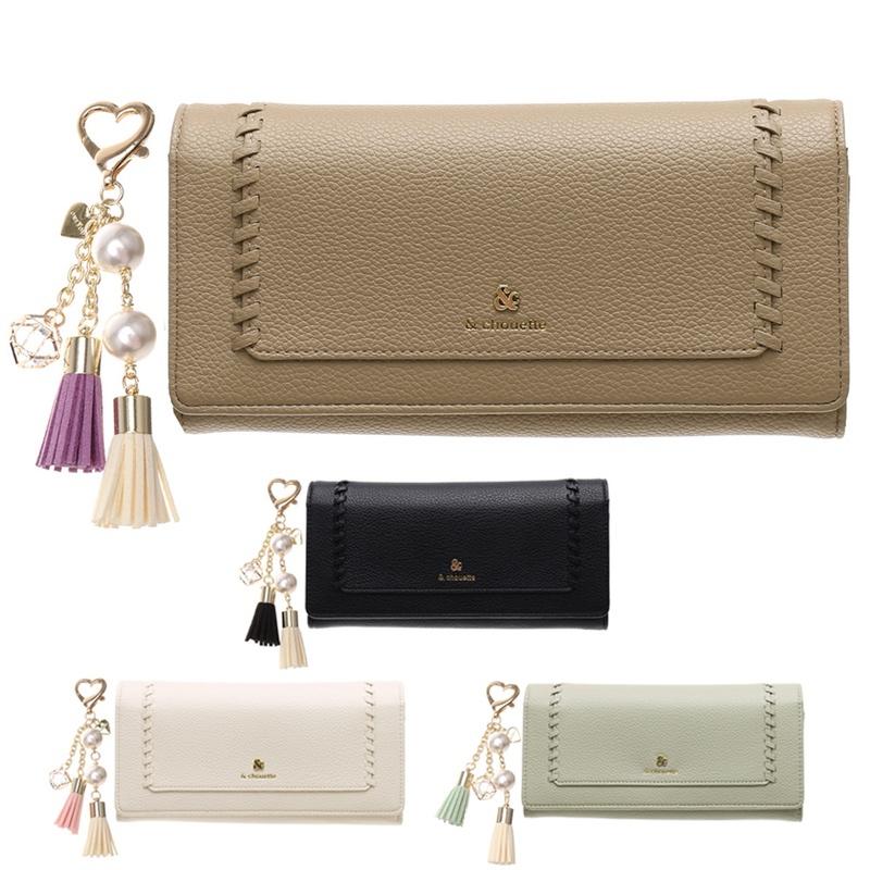 アンドシュエット chouette 長財布 財布 被せ かぶせ かがり ステッチ