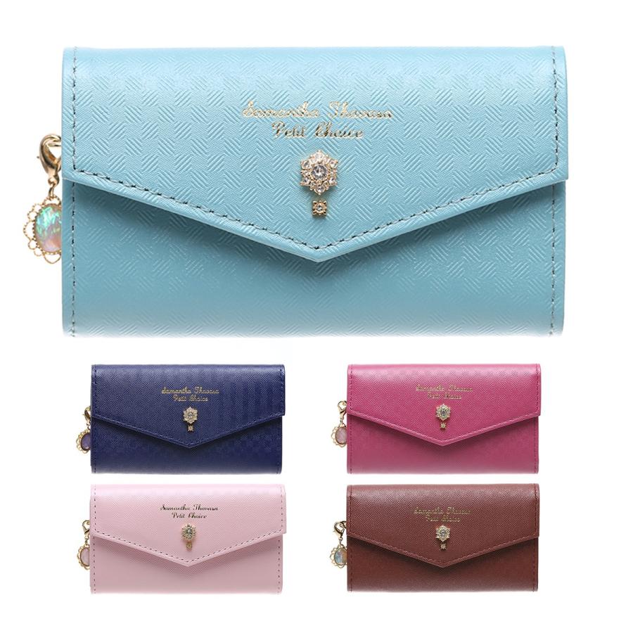 サマンサタバサ プチチョイス Samantha Thavasa Petit Choice キーケース 4連 キーリング フラワージュエル ビジュー キー財布 牛革 本革 セレクトショップ オンリーユー 通販 Yahoo ショッピング