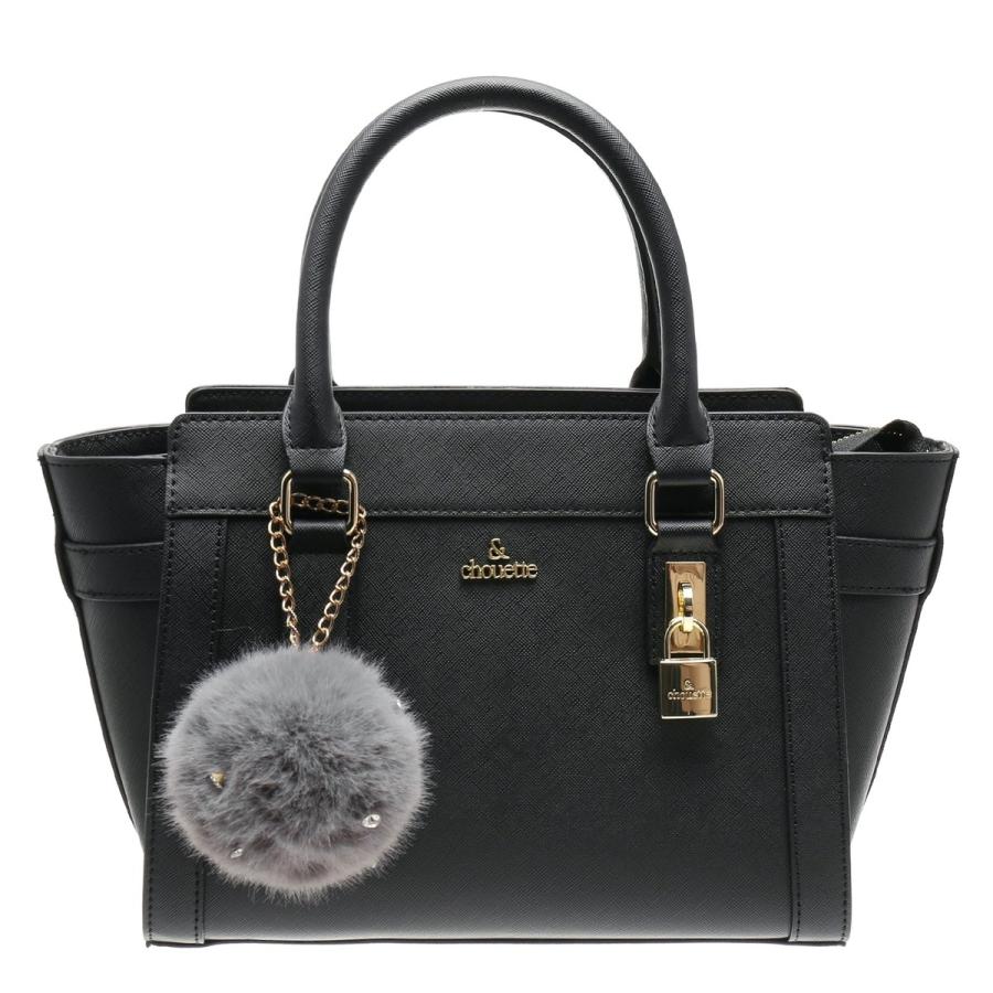 ハンドバッグ ブラック 南京錠 Samantha Thavasa（サマンサタバサ） &シュエット &chouette 南京錠