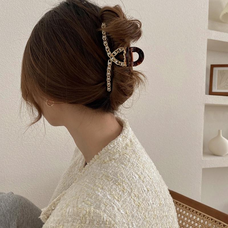 バンスクリップ ヘアアクセサリー 韓国 ゴールド チェーン パール リボン 大きめ ハーフアップ ヘアクリップ シンプル 大人 髪留め 簡単 おしゃれ セレクトショップ オンリーユー 通販 Yahoo ショッピング