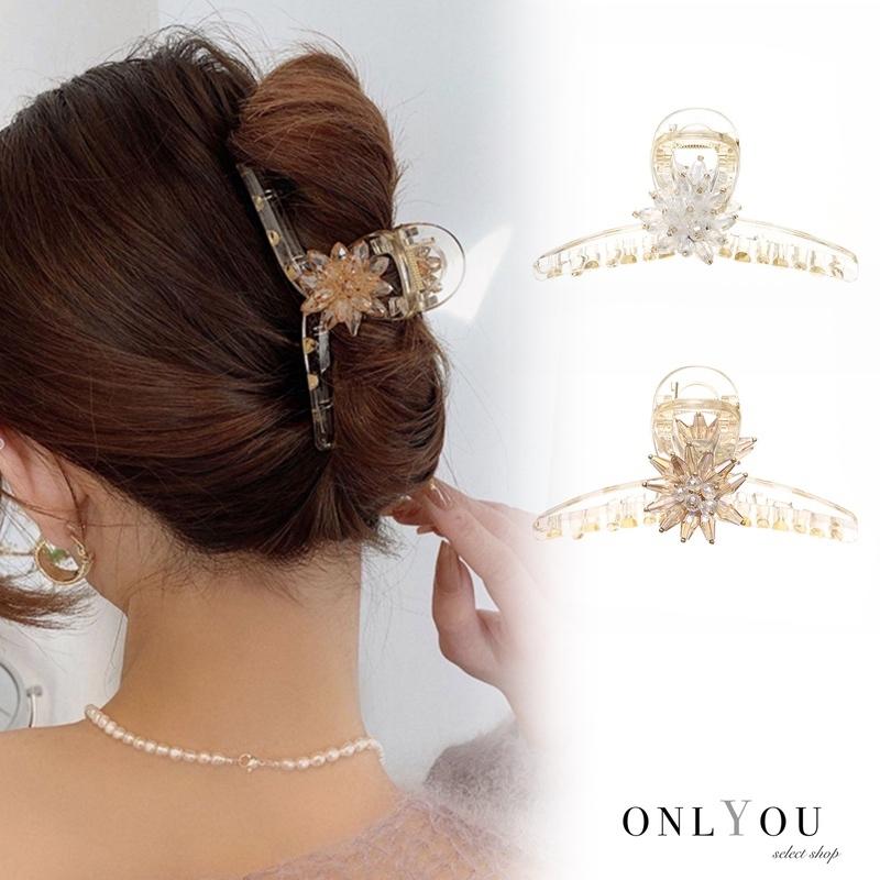人気商品!】【人気商品!】♥️人気商品♥️ヘアクリップ パール バンスクリップ 韓国 ヘアアクセサリー その他 ♡人気商品♡りぼん バンスクリップ ヘアクリップ 大きめ ブラウン 蝶々結び