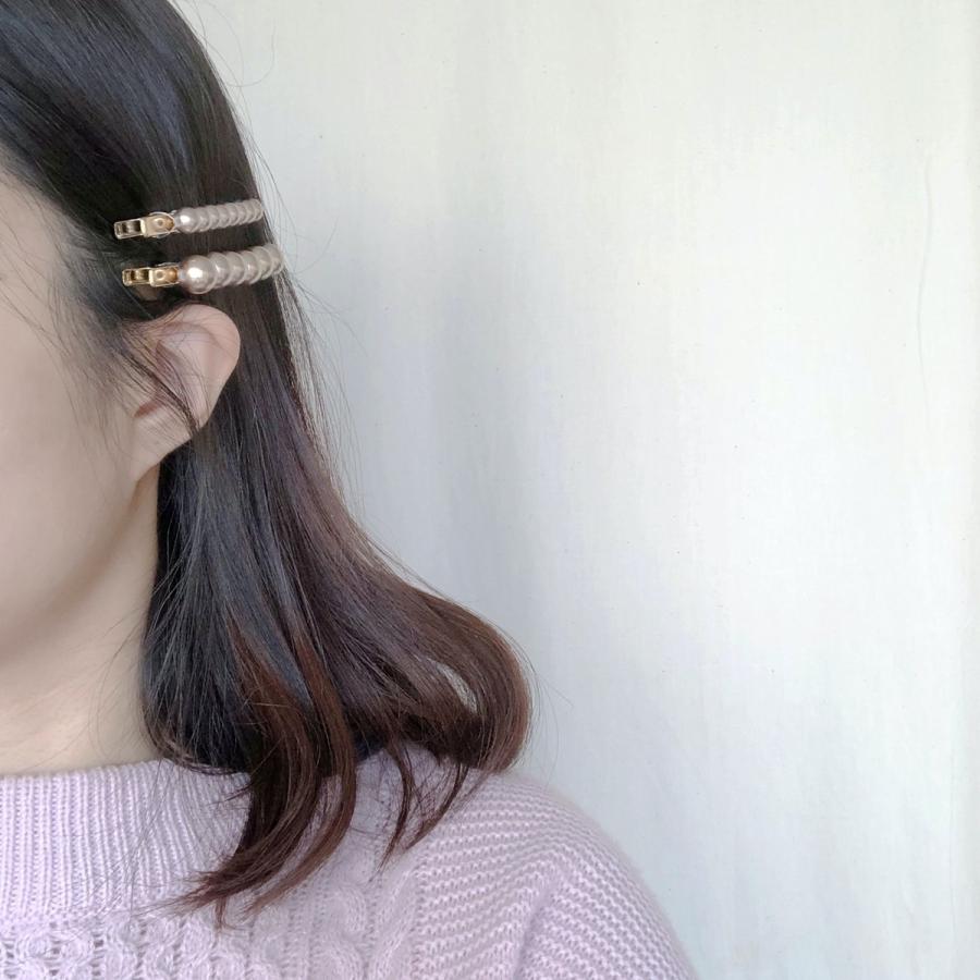 大小パールクリップピン2本セット パール 結婚式 おしゃれ レディース 髪留め ヘアクリップ Onlyou オンリーユー ヘアアクセサリー 代引き手数料無料 ヘアピン